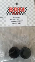 RS-118S RevoSlot Marcos Rear Wheels "WIDE" + sponge tires X2
